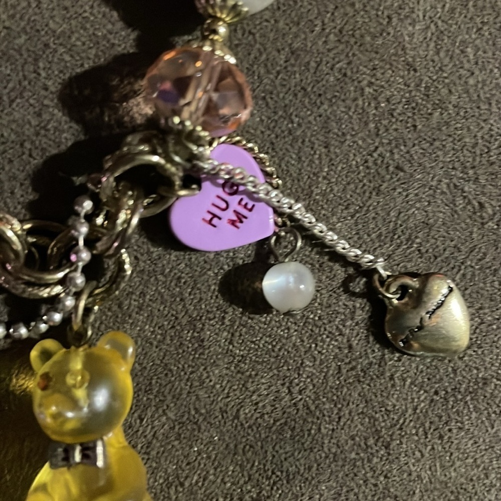 Vintage Betsy Johnson candy land gummie bear bracelet - Picture 4 of 5